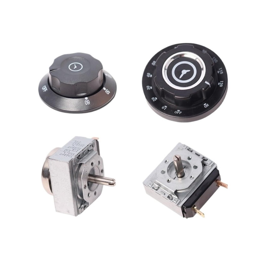 1-Piece Ivory Timer Switch for Disinfection Cabinets and Rice Steam Carts