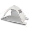 HOMELEN Gray Waterproof Beach Tent with Sand Bags, 210 x 150 x 130 cm view 1