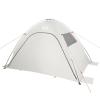 HOMELEN Gray Waterproof Beach Tent with Sand Bags, 210 x 150 x 130 cm view 3