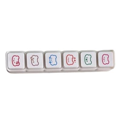 6-Piece Cartoon Journaling Stamp Set