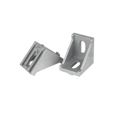 ALMLNLL Furniture Corner Connectors, 2-Pack, Thickened Stainless Steel, 138° Right-Angle Hardware, 35 × 35 × 28 mm