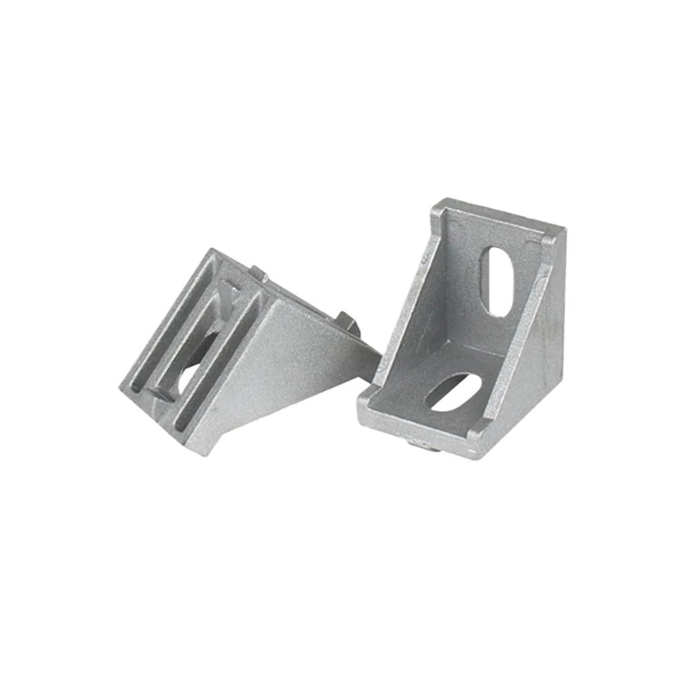 ALMLNLL Furniture Corner Connectors, 2-Pack, Thickened Stainless Steel, 138° Right-Angle Hardware, 35 × 35 × 28 mm