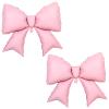 ElevateTech Pink Bow Balloons for Birthdays view 1