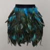 Women's Feather Skirt, Peacock Costume Mini A-Line Skirt view 2