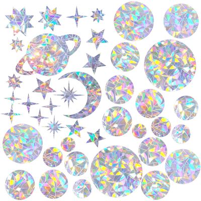 DOPENSPI 45-Piece Prisma Window Stickers