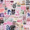 200 Romantic Book Stickers - Aesthetic Vinyl Sticker Set view 1