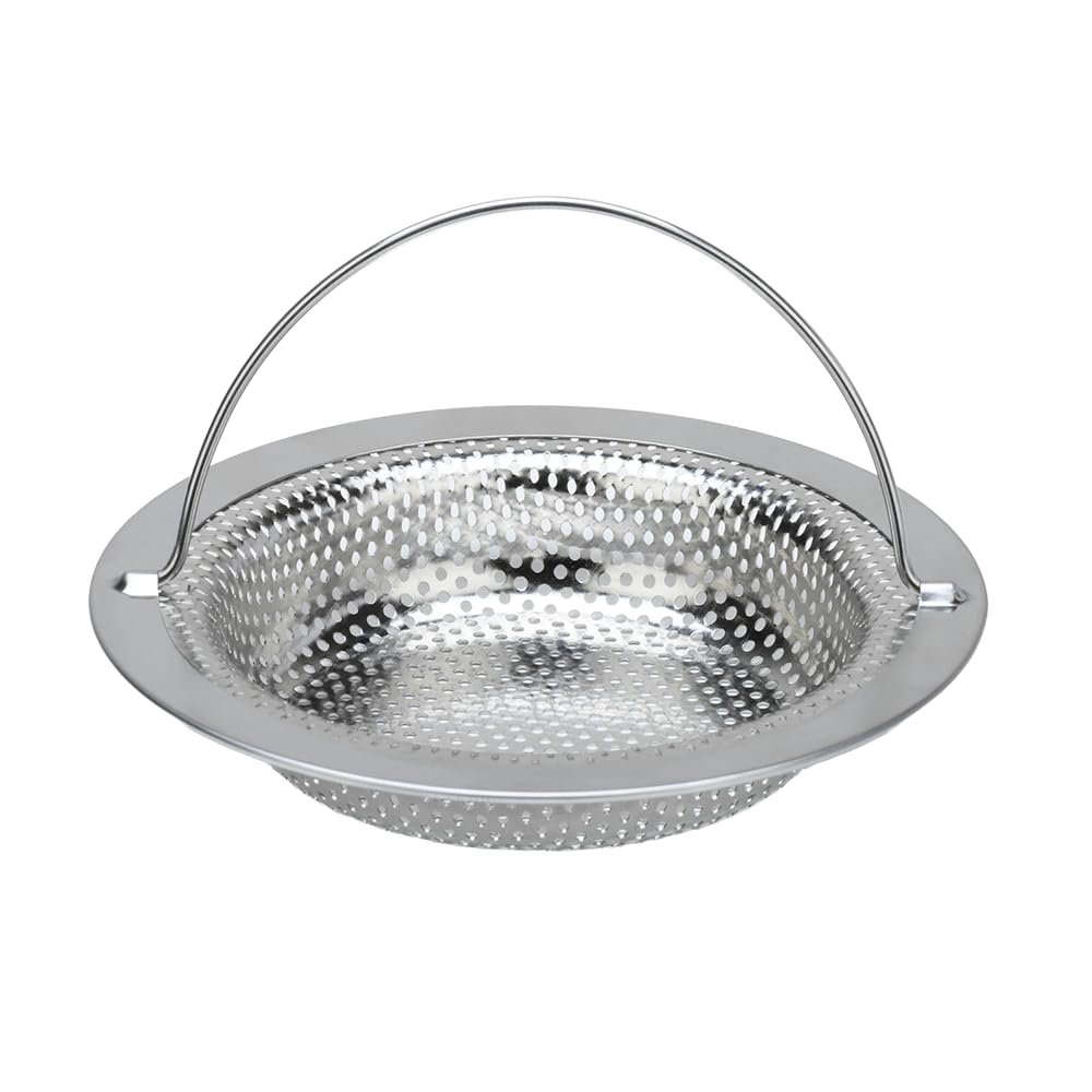 Metaltex Drain Strainer 11.3 cm Deep Stainless Steel with Handle