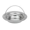 Metaltex Drain Strainer 11.3 cm Deep Stainless Steel with Handle view 1