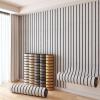 Self-Adhesive Wood-Look Wallpaper, 2 mm Acoustic Panels, Light Gray, 6 Rolls view 1