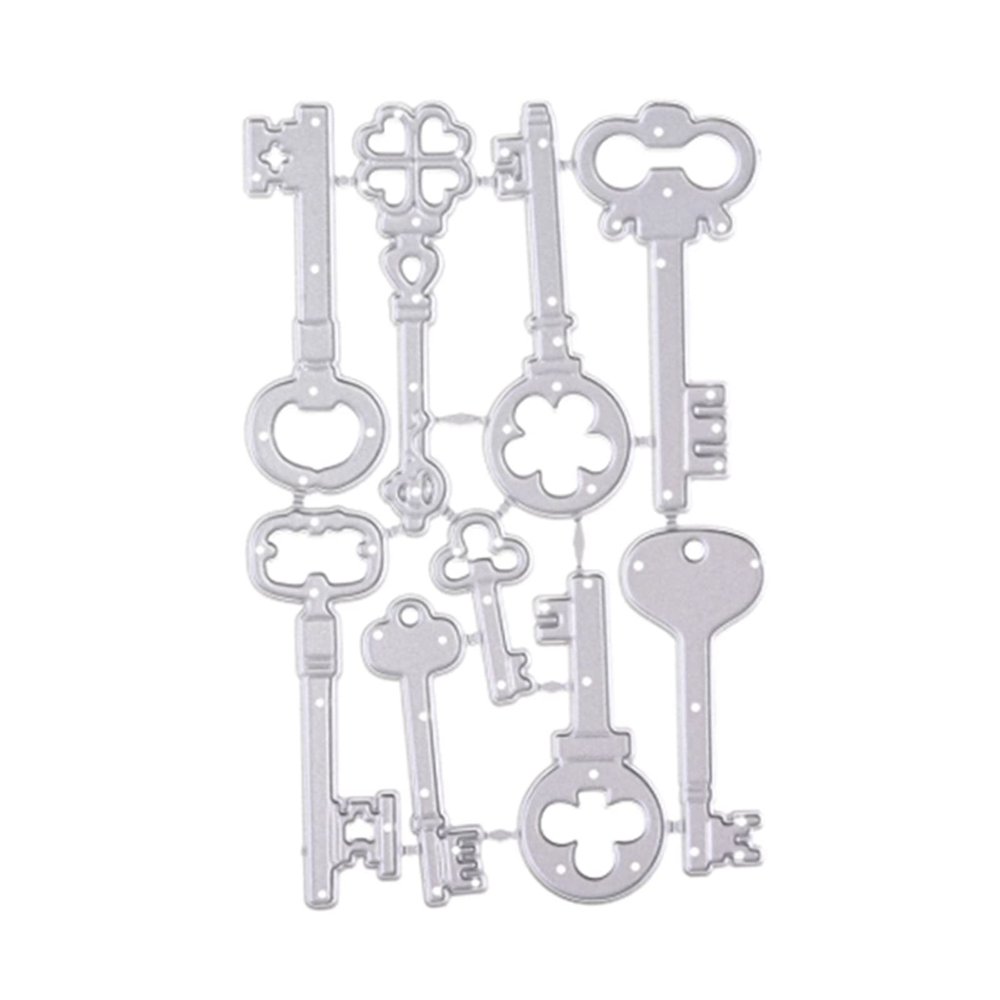 Vintage Key Shape Die Cut Templates