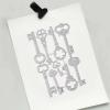 Vintage Key Shape Die Cut Templates view 3