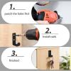 8-Pack Black Coat Hooks view 4