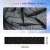 182x145cm Black Glitter Organza Fabric view 2