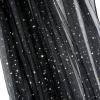 182x145cm Black Glitter Organza Fabric view 3