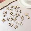 LIQWEI 200 Pcs Wooden Letters, 15mm Unfinished Wood Letters view 3