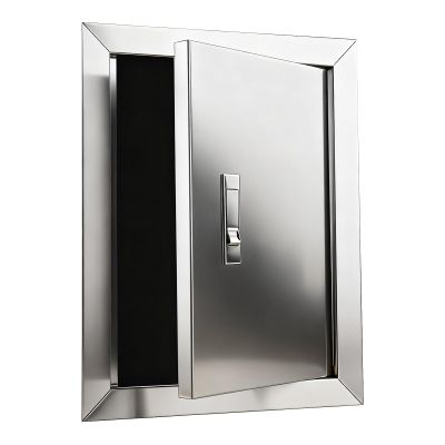 HJLKDYM Stainless Steel Access Panel for Service Installations, 45 x 45 cm, Silver-B