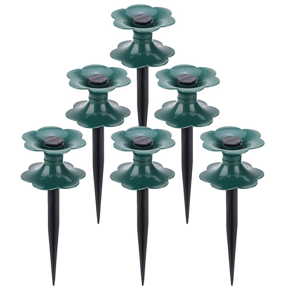DEARMAMY Garden Hose Guide Stakes, 6-Pack, Durable Wear-Resistant Hose Guides for Gardens, Lawns, Flower Beds and Irrigation Protection