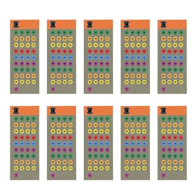 Scope Stickers, 10 Sheets, Self-Adhesive Labels, 12.7 x 5 cm