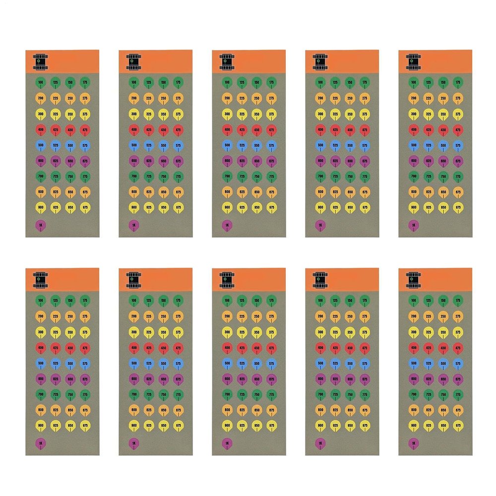 Scope Stickers, 10 Sheets, Self-Adhesive Labels, 12.7 x 5 cm