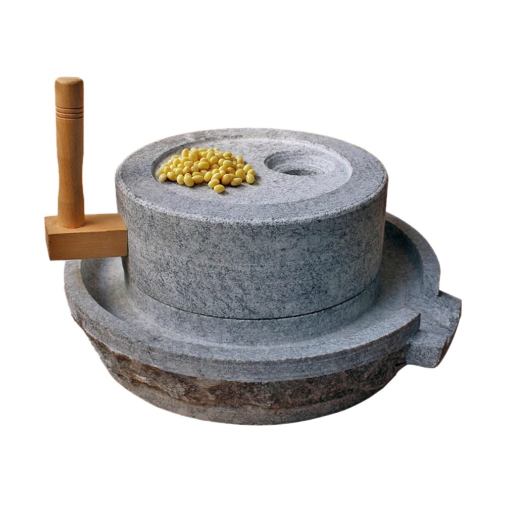 Handcrafted Stone Grain Mill, Removable Manual Hand Mill, 25 cm (9.8 in)