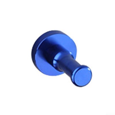 Durable Aluminum Hook for Hanging Hats, Bags, and More, Easy to Install (Blue)