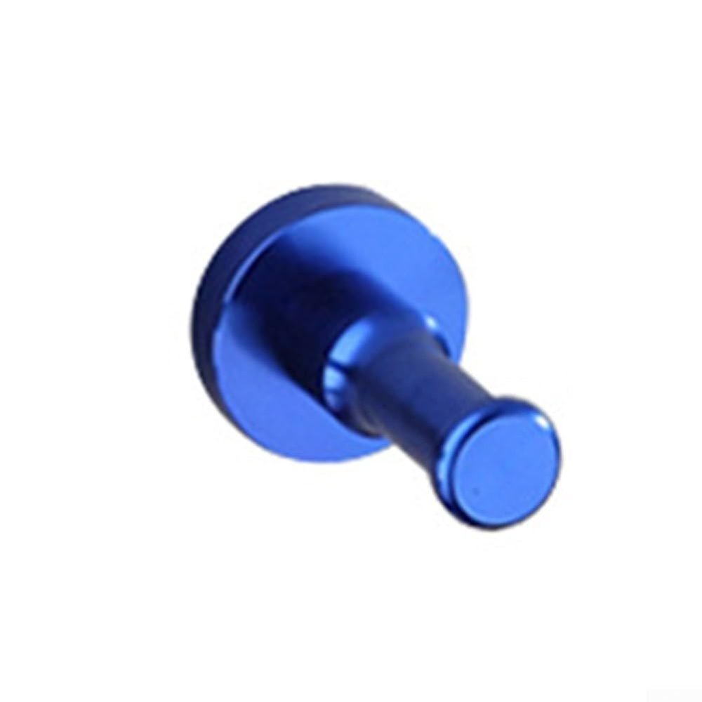 Durable Aluminum Hook for Hanging Hats, Bags, and More, Easy to Install (Blue)