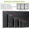 Perforated Baseboard Trim Cover Set view 3
