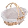 VICASKY Handwoven Wicker Basket with Handle view 1