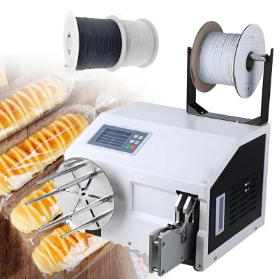 GTHTUHFD Automatic Twist-Tie Machine with Metal Wire for Closing and Bundling Bags, B
