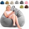 DASIAUTOEM XL Teardrop Bean Bag Cover, Cover Only, No Filling, 100 x 120 cm view 1