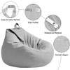 DASIAUTOEM XL Teardrop Bean Bag Cover, Cover Only, No Filling, 100 x 120 cm view 3