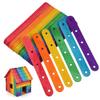 MAGICLULU 100 Pack Colorful Ice Cream Sticks with Holes view 1