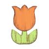 Wood Flowers - Wooden Tulips Decor view 1