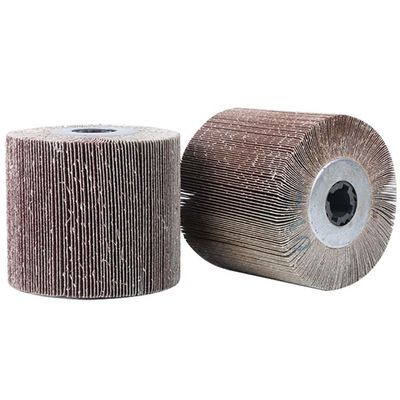 Surface Conditioning Tool for Polishing Metal and Wood, Grinding Drum Set, Grits 60/80/120/180/240/320, 120 x 100 x 19 mm, 2 pcs (120 grit)