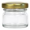 hocz 6-Pack Mini Jam Jars, 30 ml, with Gold TO 43 Lids view 4