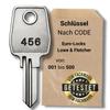 bayesen Replacement Key for Euro-Locks, Code 410 view 1