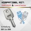 bayesen Replacement Key for Euro-Locks, Code 410 view 3