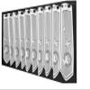 Gardinen Kranzusch Butterfly Cafe Curtain 45 x 168 cm, White, 1-Pack view 4