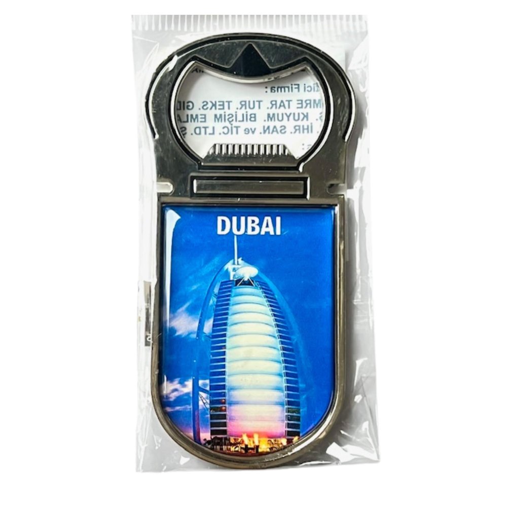 Magnetic Bottle Opener - Travel Souvenir (DUBAI K)