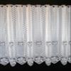 Gardinen Kranzusch Enzian in Heart Café Curtain 90 x 44 cm White, 1-Pack view 1
