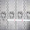 Gardinen Kranzusch Enzian in Heart Café Curtain 90 x 44 cm White, 1-Pack view 2