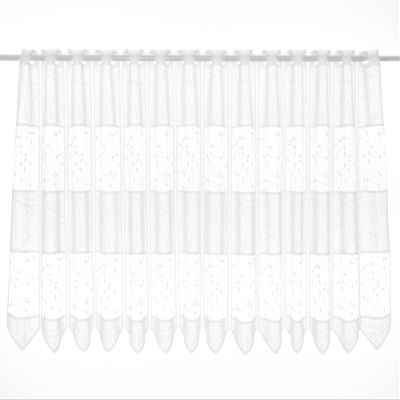 Kranzusch Jacquard Cafe Curtain 60x25 cm White