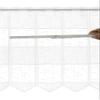 Kranzusch Jacquard Cafe Curtain 60x25 cm White view 4