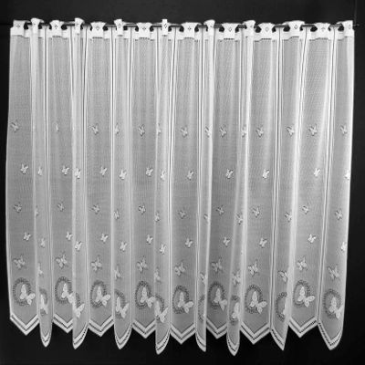 Kranzusch Butterfly Short Curtain 90x24 cm White