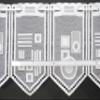 Kranzusch Geometric Short Curtain 30x35 cm White view 2