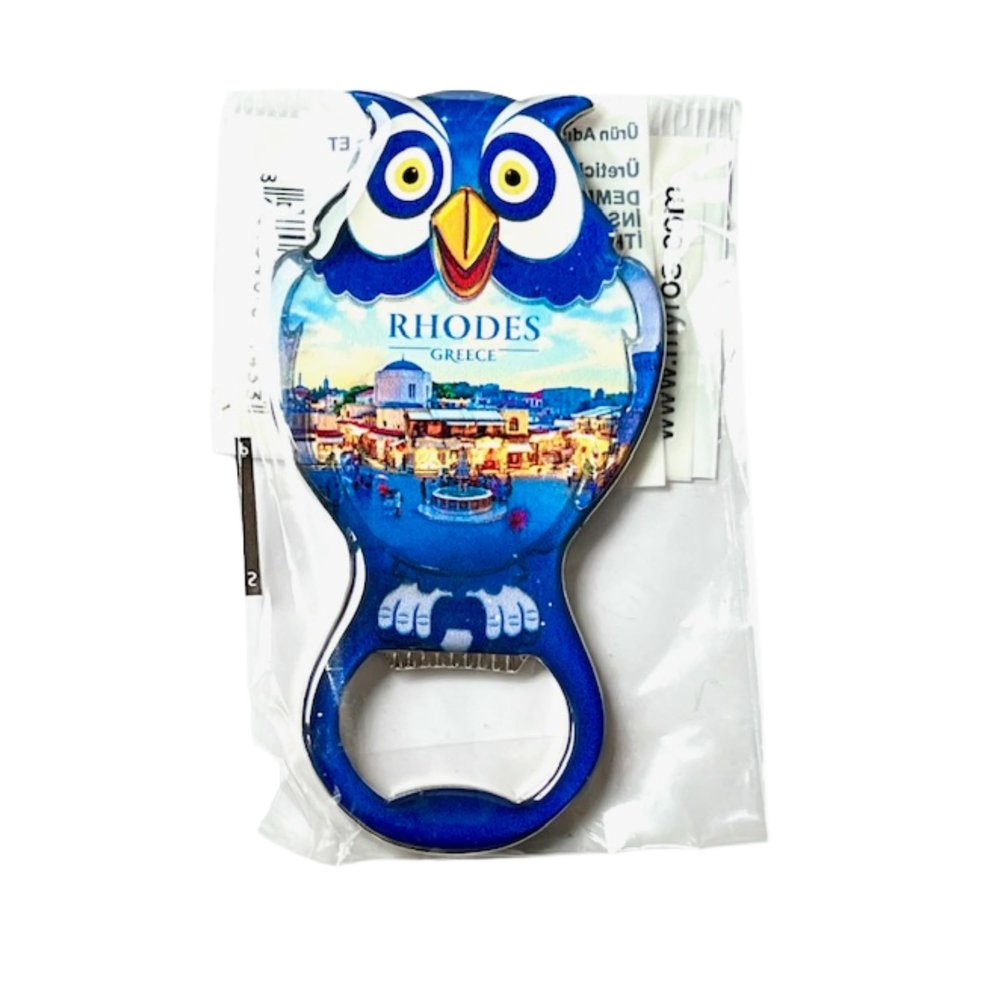 Magnetic Bottle Opener - Travel Souvenir (RHODOS 2)