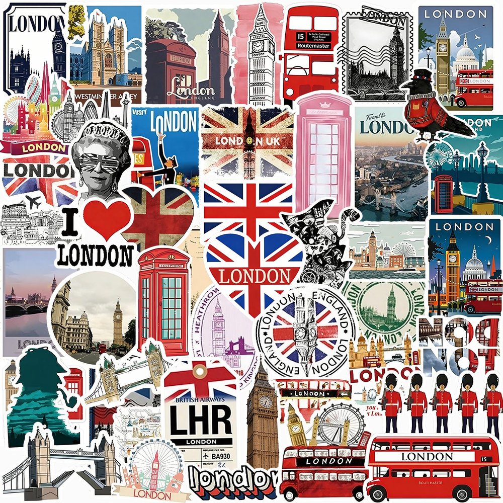 Alethron London Stickers, 100 Pack