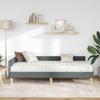 2-Piece Green Fabric Corner Bed Frame with Mattress view 3