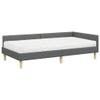 2-Piece Green Fabric Corner Bed Frame with Mattress view 4