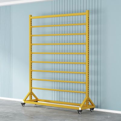 Mobile Fabric Roll Holder with Adjustable Hanging Bar